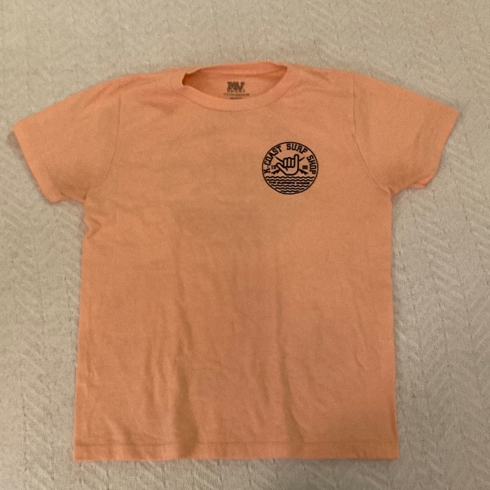 Pinkish Orange Surfing Shirt - Girls